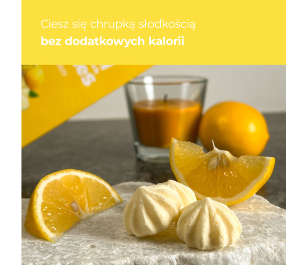 AmerPharma Locco 48 kcal Niskokaloryczne bezy proteinowe Cytrynowe - 1503765 - zdjęcie 3